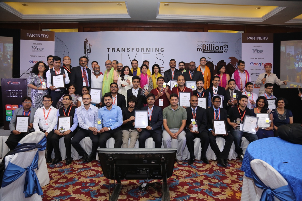 Winners at mBillionth Awards 2016