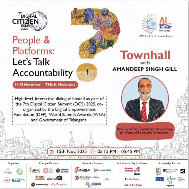 Digital Citizen Summit Townhall with Dr. Amandeep Singh Gill